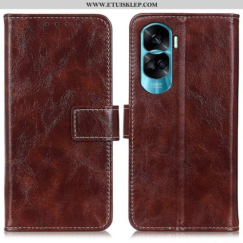 Etui Folio do Honor 90 Lite Lakierowane Z Widocznymi Szwami